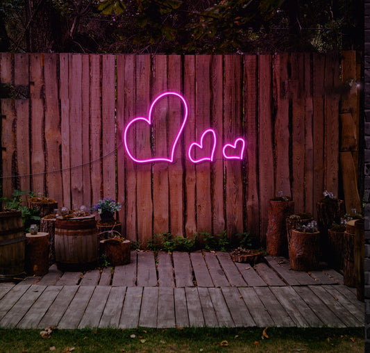 Heart Family LED Neon Sign