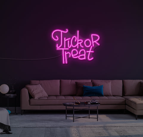 Trick Or Treat LED Neon Sign