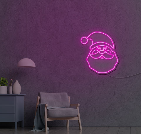 Happy Santa LED Neon Sign