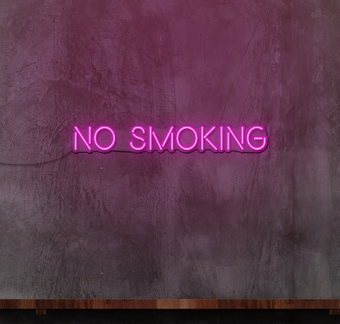 No Smoking Old School LED Neon Sign