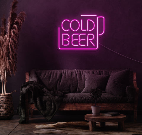 Cold Beer LED Neon Sign