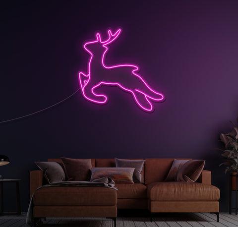 Reindeer LED Neon Sign