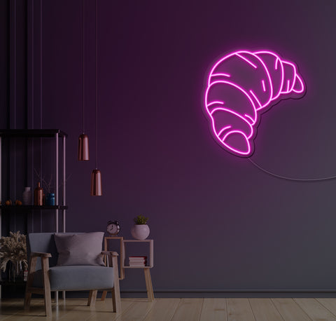 Croissant LED Neon Sign