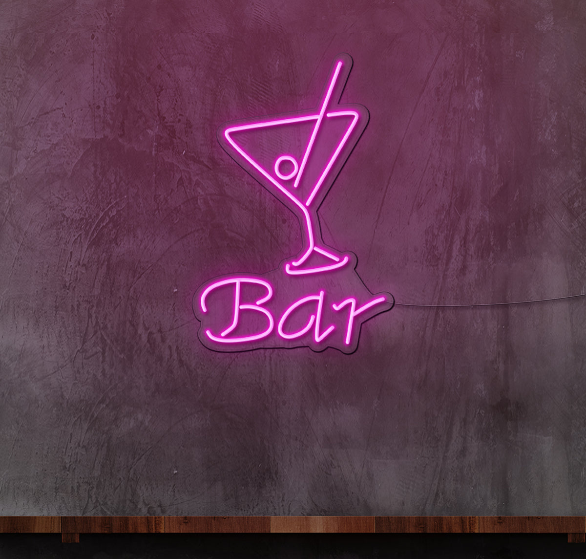 Bar Martini Glass LED Neon Sign