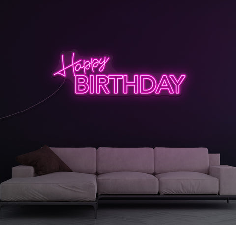 Happy Birthday LED Neon Sign