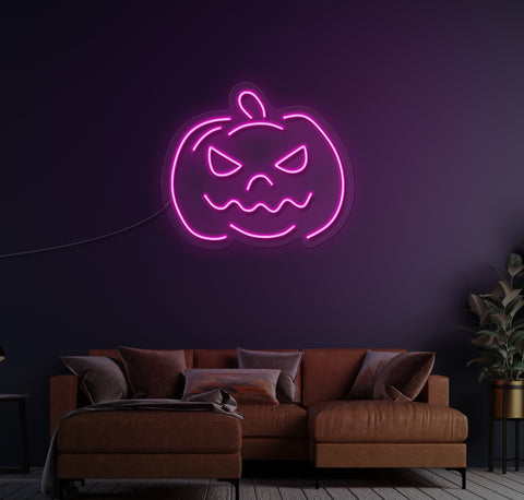 Simple Pumpkin LED Neon Sign