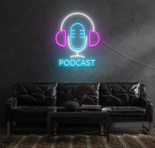 Podcast LED Neon Sign