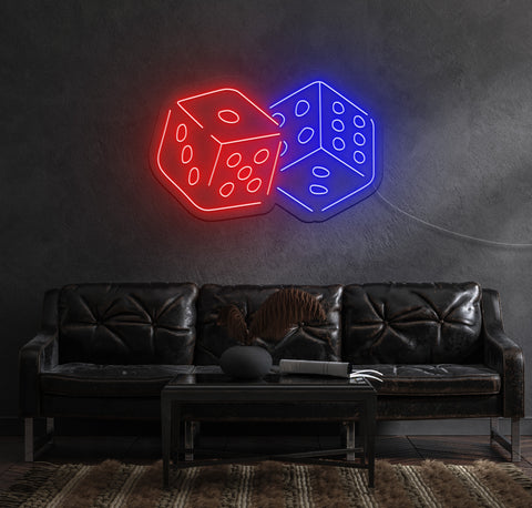 Roll of The Dice LED Neon Sign