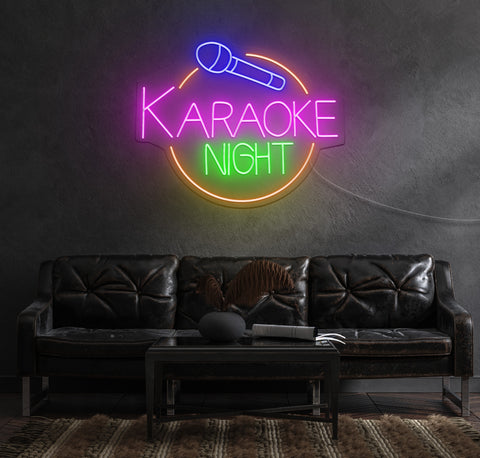 Karaoke Night LED Neon Sign