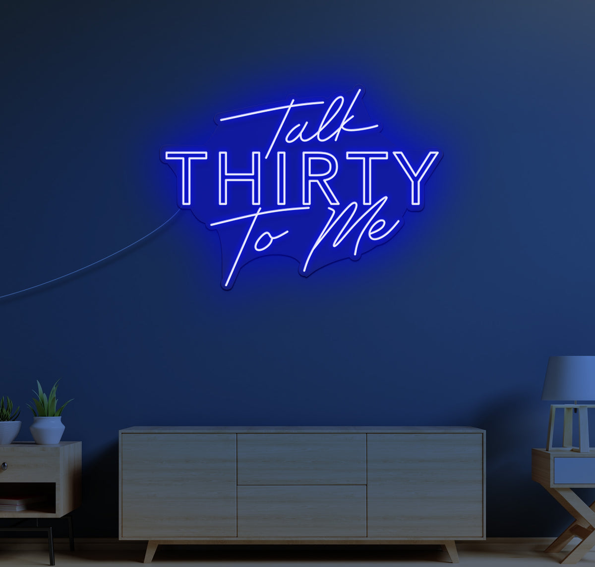 Talk Thirty To Me LED Neon Sign