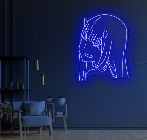 Cartoon Girl LED Neon Sign