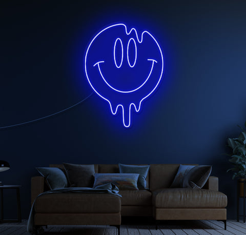 Smiley Face LED Neon Sign