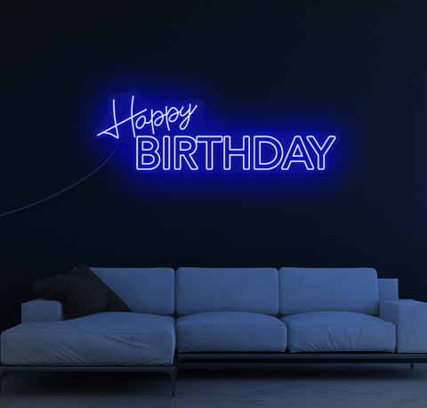 Happy Birthday LED Neon Sign