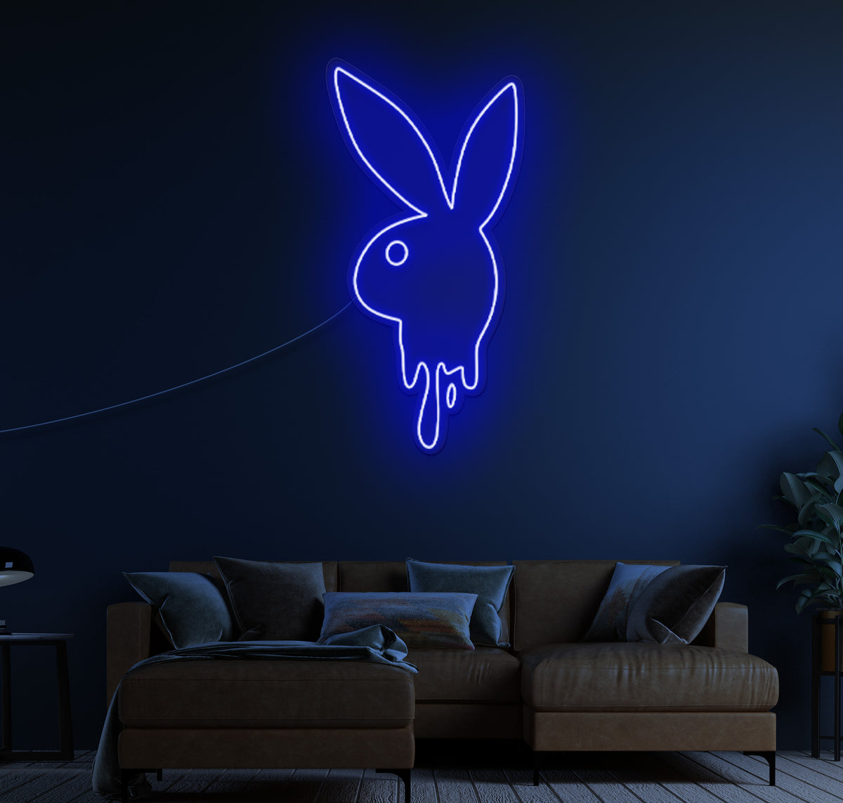 Bunny Boy Drip LED Neon Sign