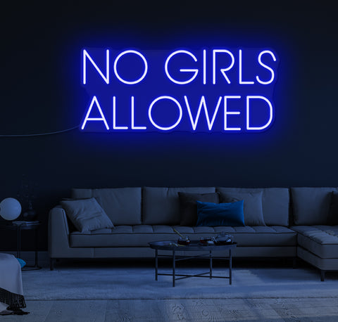 No Girls Allowed LED Neon Sign