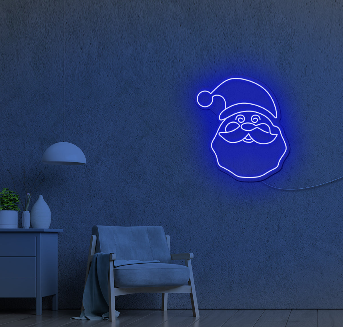 Happy Santa LED Neon Sign