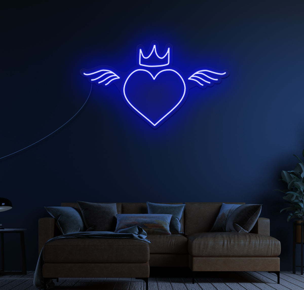 Angel Heart LED Neon Sign