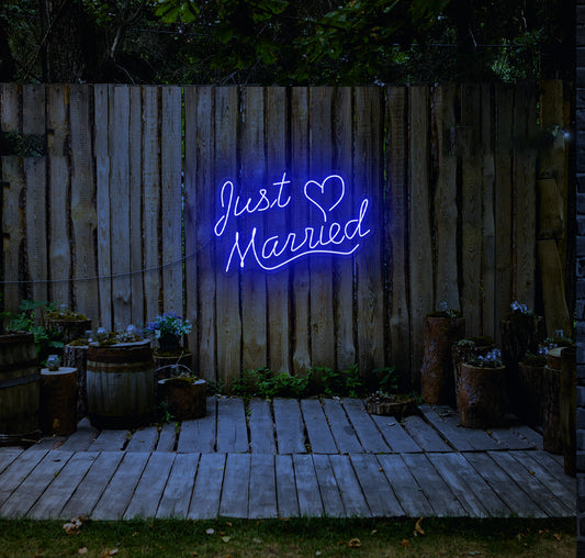 Just Married LED Neon Sign