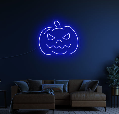 Simple Pumpkin LED Neon Sign