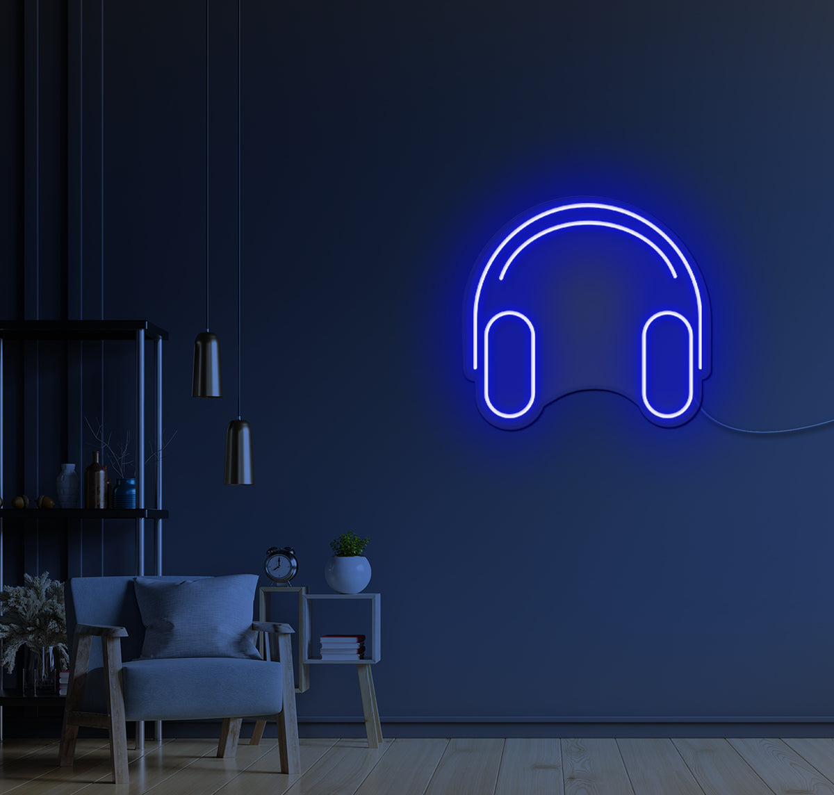 Headphones LED Neon Sign