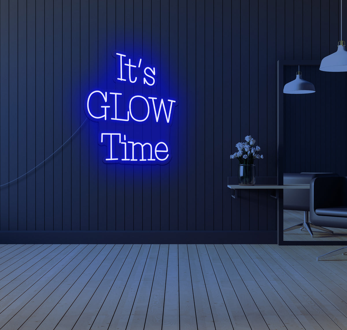 It's Glow Time LED Neon Sign