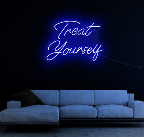 Treat Yourself LED Neon Sign