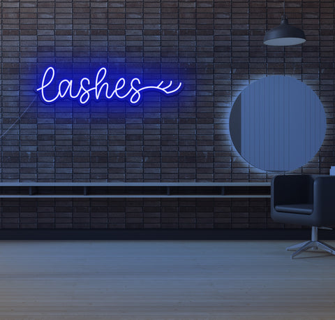 Lashes LED Neon Sign