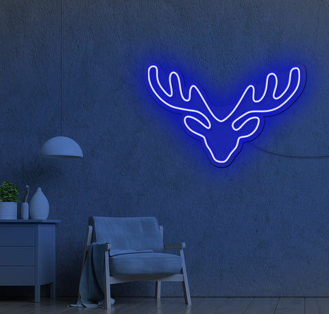 Reindeer Antlers LED Neon Sign