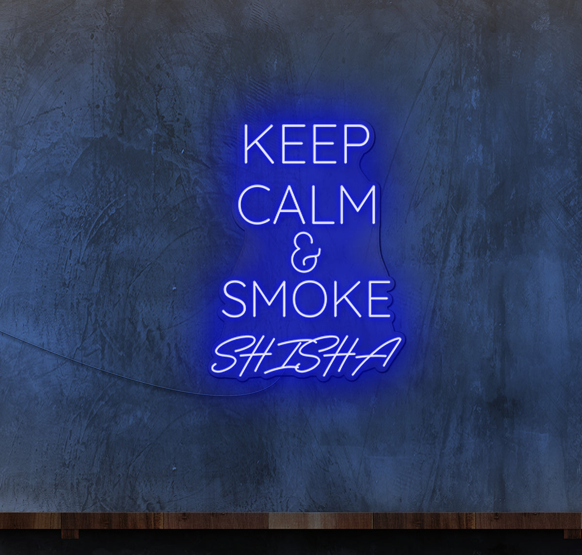 Keep Calm and Smoke Shisha LED Neon Sign