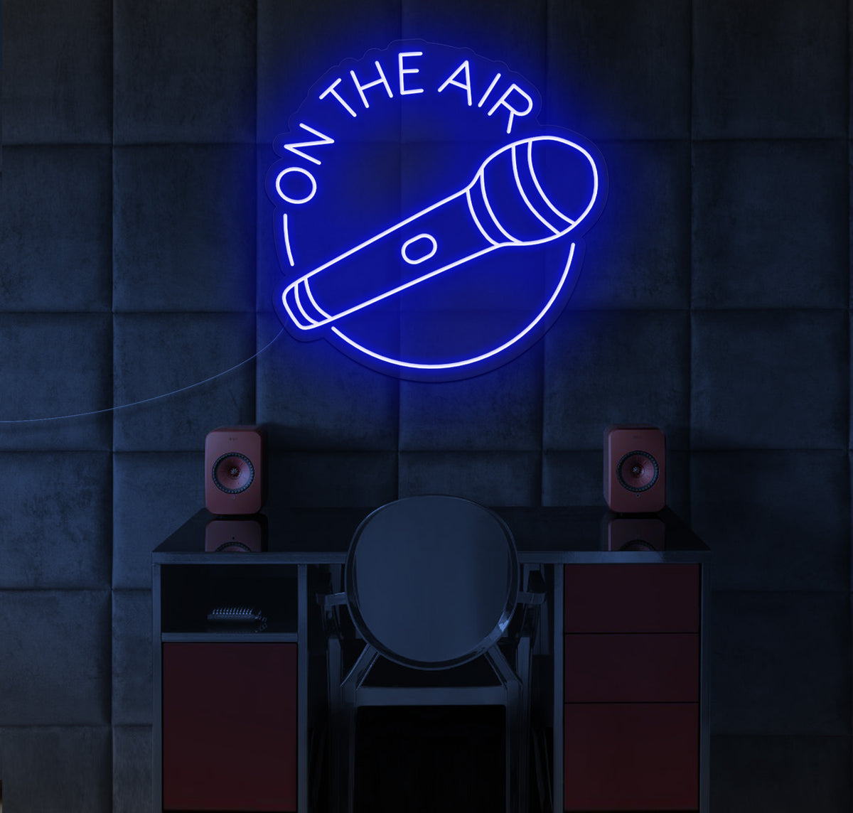 On The Air Microphone LED Neon Sign