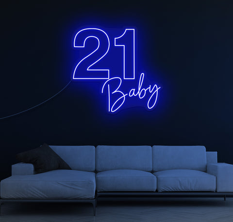 21 Baby LED Neon Sign