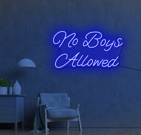 No Boys Allowed LED Neon Sign