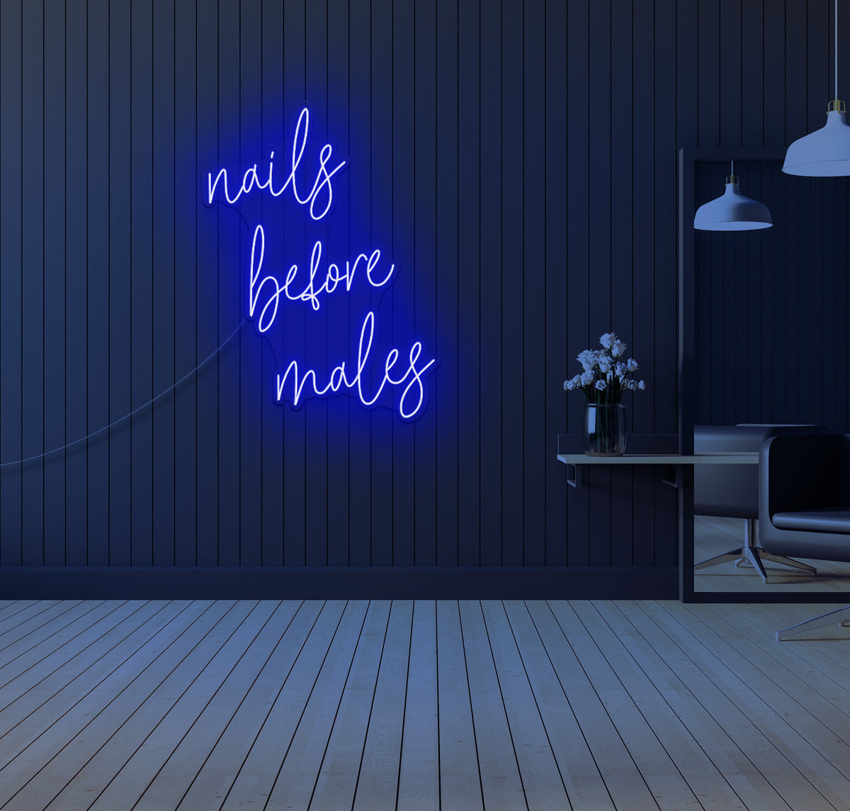 Nails Before Males LED Neon Sign