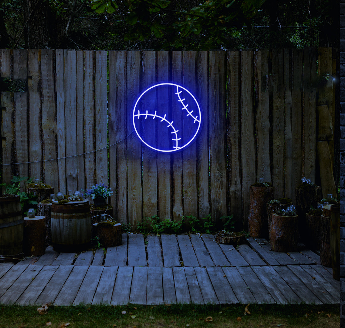 Baseball LED Neon Sign