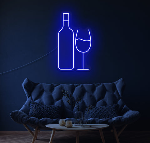 Glass Half Full LED Neon Sign