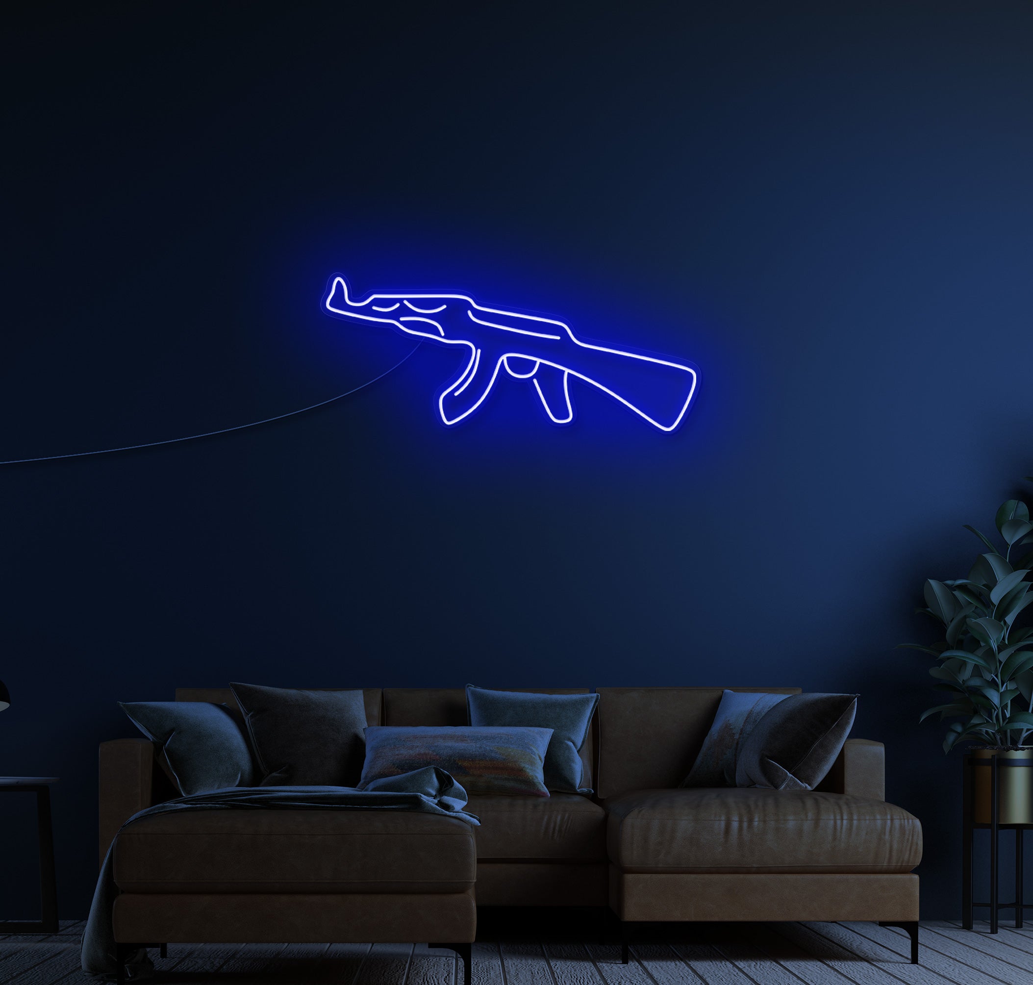 AK47 Neon Sign | AK Gun Neon Sign – The Neon Factory