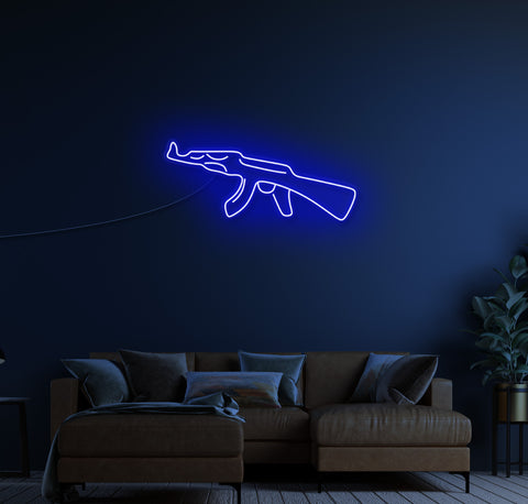 AK47 LED Neon Sign