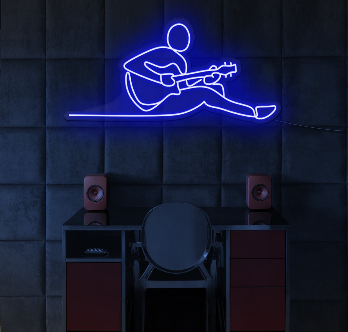 Guitar Music LED Neon Sign