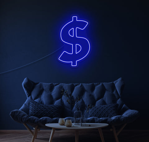 Dollar Sign LED Neon Sign