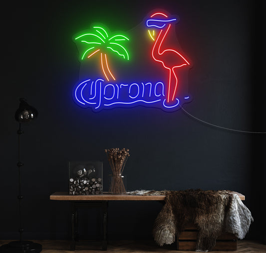 Corona in Paradise LED Neon Sign