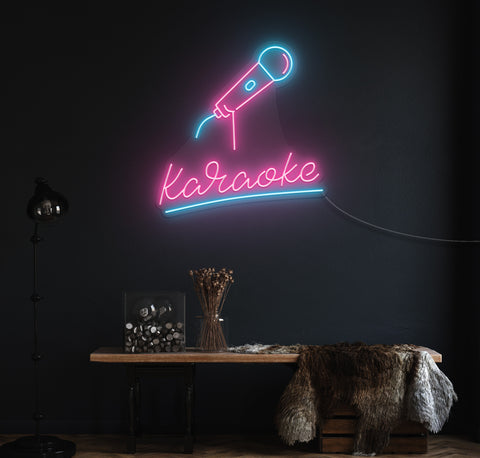 On the Mic Karaoke LED Neon Sign