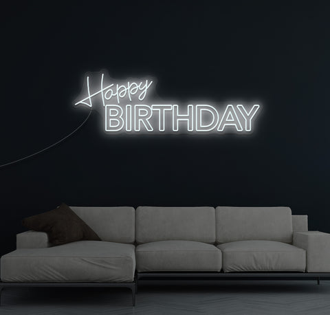 Happy Birthday LED Neon Sign