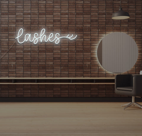 Lashes LED Neon Sign