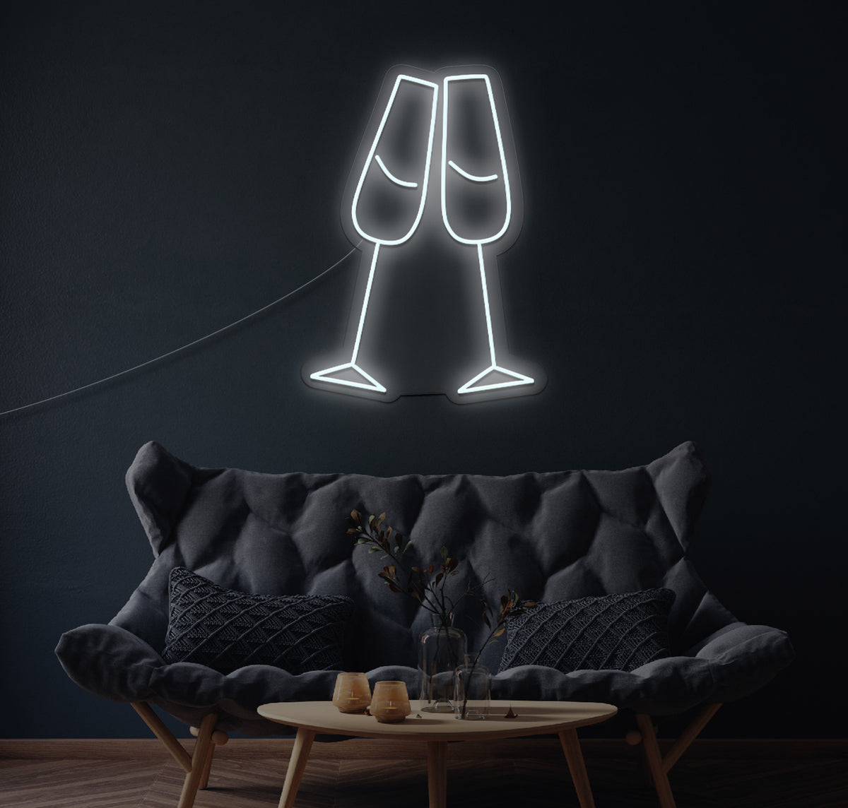 Champagne LED Neon Sign