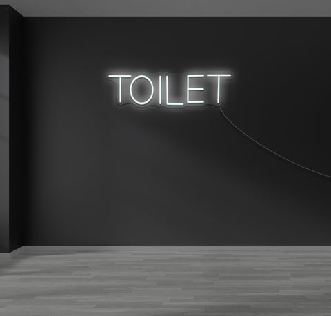 Simple Toilet LED Neon Sign