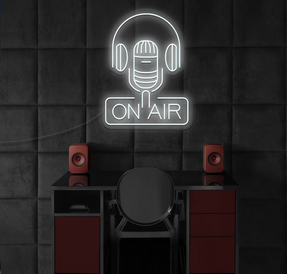 On Air Headphones LED Neon Sign
