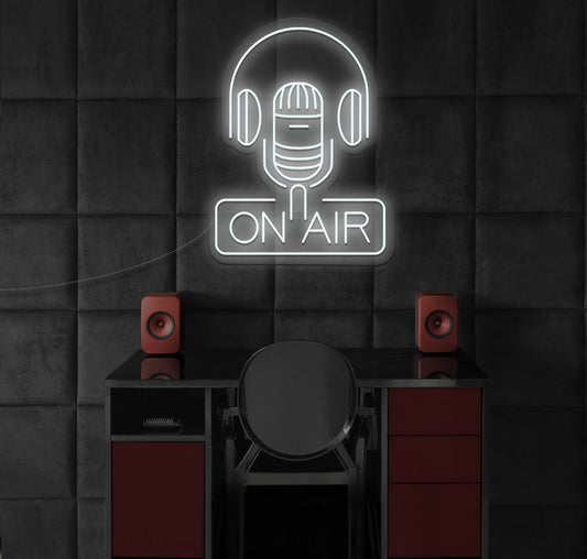 On Air Headphones LED Neon Sign