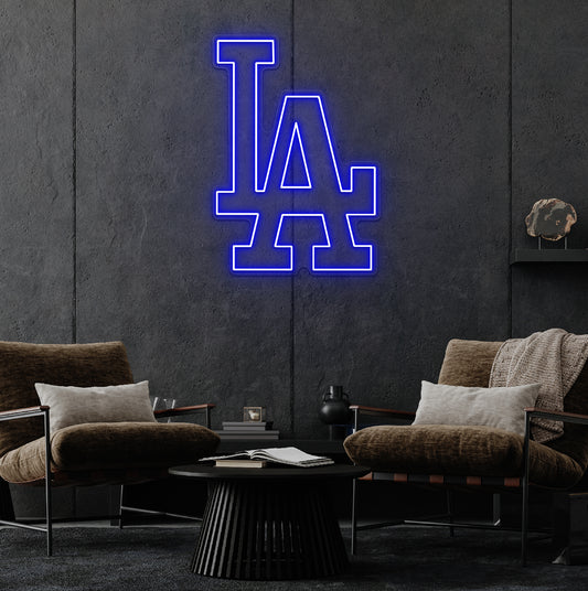 Los Angeles D Baseball LED Neon Sign