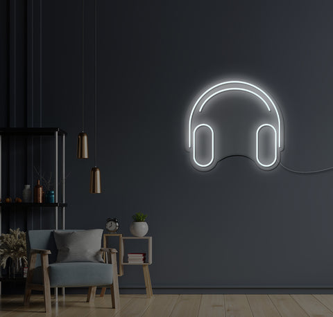 Headphones LED Neon Sign