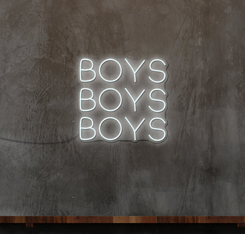 Boys, Boys, Boys Neon Sign โ The Neon Factory
